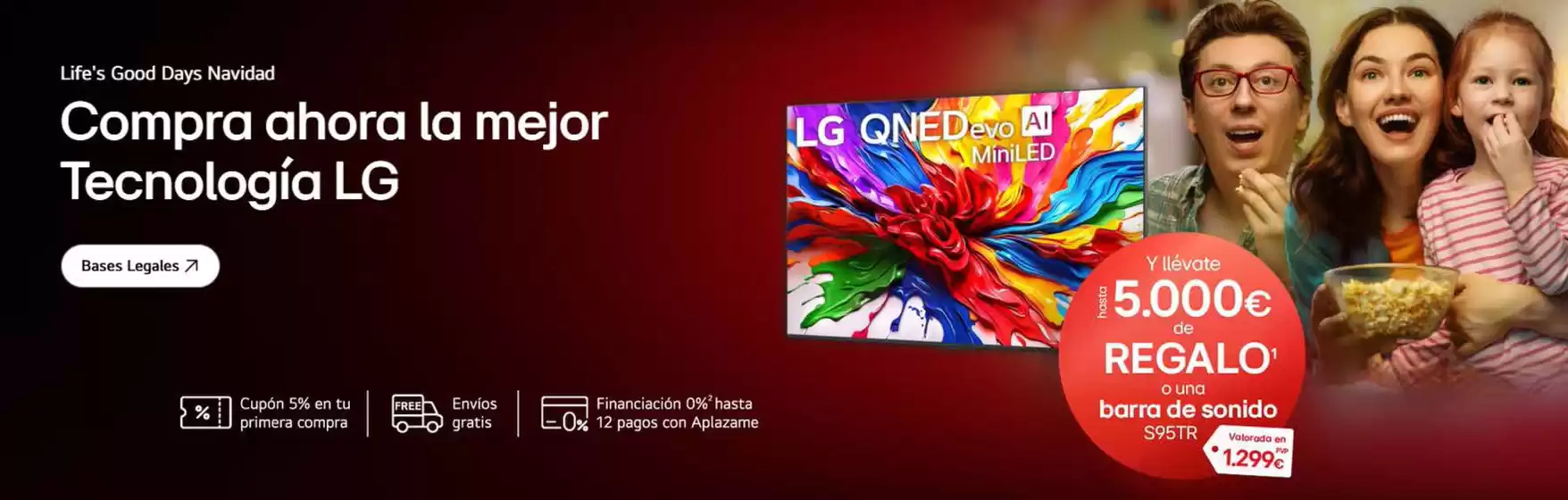 Catálogo LG en Ribadeo | Compra ahora la mejor Tecnología LG | 2025-11-04T00:00:00.000Z - 2026-01-06T00:00:00.000Z