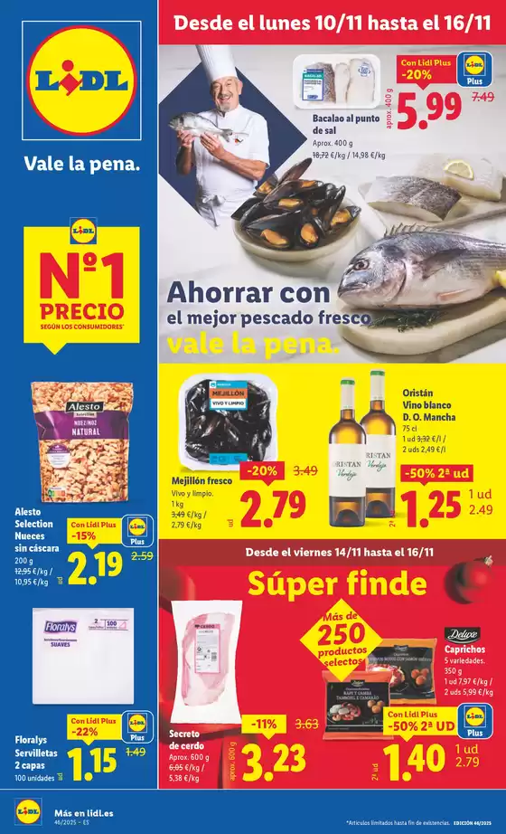 Catálogo Lidl en Ferrol | № 1 PRECIO - Ofertas válidas del 10/11 al 16/11 | 2025-11-10T00:00:00.000Z - 2025-11-16T00:00:00.000Z