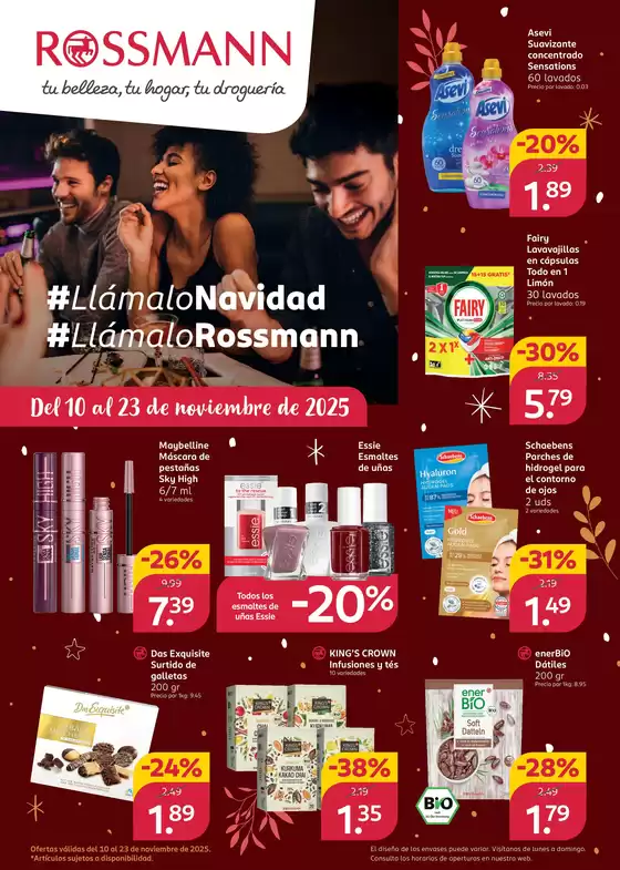 Catálogo Rossmann en Valldemossa | Llámalo Navidad. Llámalo Rossmann. | 2025-11-10T00:00:00.000Z - 2025-11-23T00:00:00.000Z