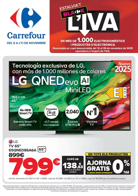 Catálogo Carrefour en Vic | SIN IVA | 2025-11-06T00:00:00.000Z - 2025-11-11T00:00:00.000Z