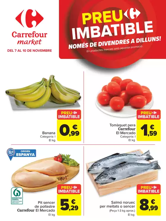 Catálogo Carrefour Market en Muros | Preu Imbatible | 2025-11-07T00:00:00.000Z - 2025-11-10T00:00:00.000Z