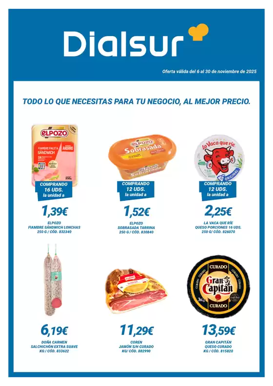 Catálogo Dialsur Cash & Carry | Oferta válida del 6 al 30 de noviembre | 2025-11-06T00:00:00.000Z - 2025-11-30T00:00:00.000Z