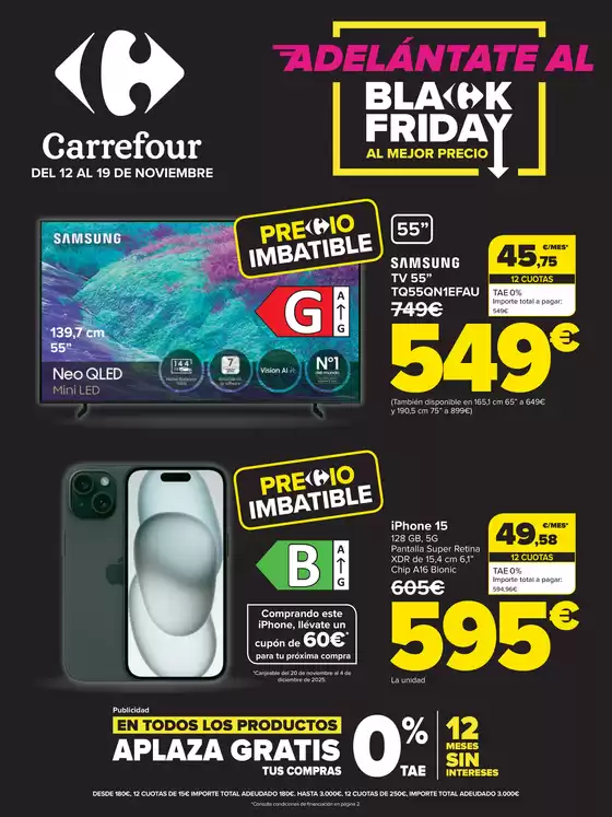 Catálogo Carrefour en Valencia | ADELANTATE AL BLACK FRIDAY | 2025-11-12T00:00:00.000Z - 2025-11-19T00:00:00.000Z
