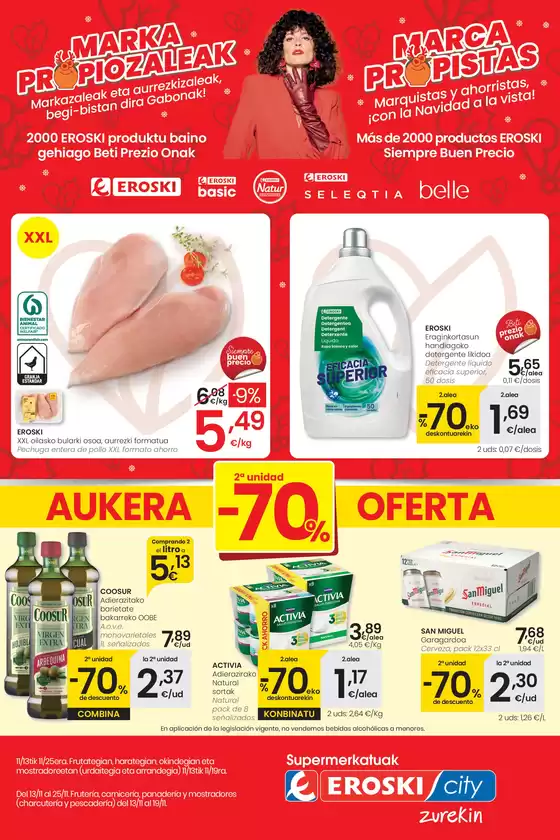 Catálogo Eroski en Cartes | 2a unidad -70% SUPERMERCADOS EROSKI | 2025-11-13T00:00:00.000Z - 2025-11-25T00:00:00.000Z