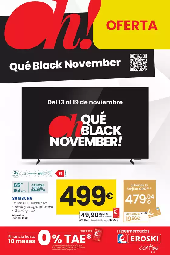 Catálogo Eroski en Cartes | Qué Black November | 2025-11-13T00:00:00.000Z - 2025-11-19T00:00:00.000Z