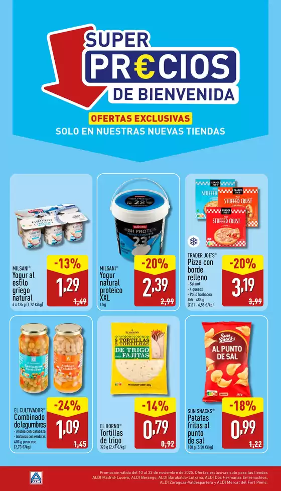 Catálogo ALDI en Pilar de la Horadada | Promoción válida del 10 al 23 de noviembre de 2025 | 2025-11-10T00:00:00.000Z - 2025-11-23T00:00:00.000Z