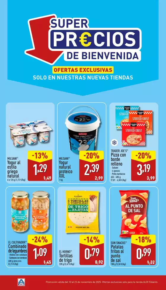 Catálogo ALDI en Pilar de la Horadada | Promoción válida del 10 al 23 de noviembre | 2025-11-10T00:00:00.000Z - 2025-11-23T00:00:00.000Z