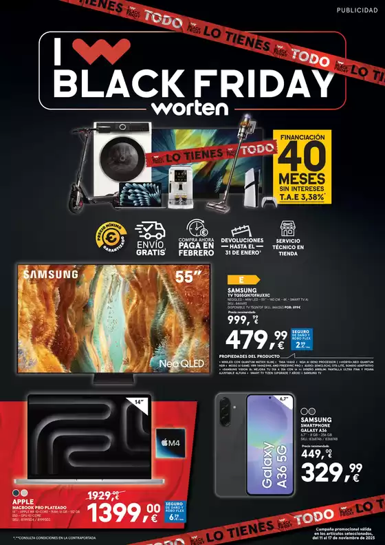 Catálogo Worten en Ejea de los Caballeros | Black Friday | 2025-11-11T00:00:00.000Z - 2025-11-17T00:00:00.000Z
