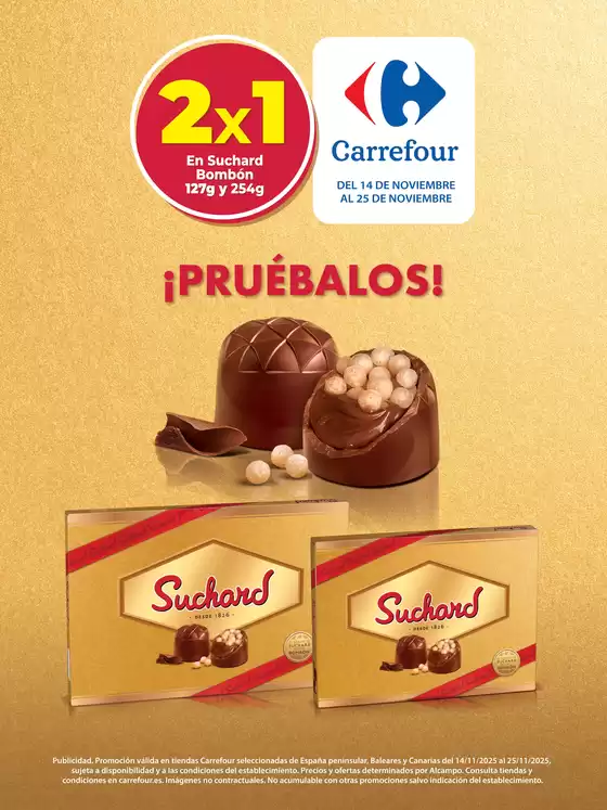 Catálogo Suchard Carrefour en El Rubio | 2X1 en Suchard Bombón 127g y 254g | 2025-11-14T00:00:00.000Z - 2025-11-25T00:00:00.000Z