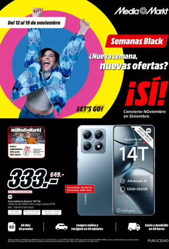 Catálogo MediaMarkt en Ejea de los Caballeros | Semanas Black | 2025-11-12T00:00:00.000Z - 2025-11-19T00:00:00.000Z