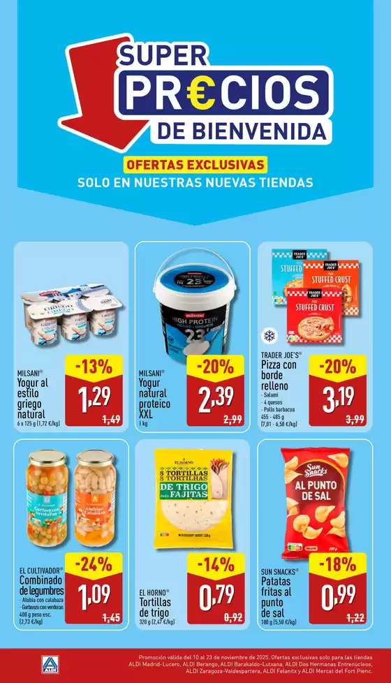 Catálogo ALDI en Zafarraya | ¡Precios irresistibles! | 2025-11-10T00:00:00.000Z - 2025-11-23T00:00:00.000Z