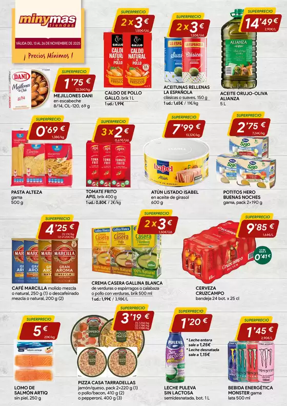 Catálogo minymas en Sitges | Válida Del 13 Al 26 De Noviembre De 2025 | 2025-11-13T00:00:00.000Z - 2025-11-26T00:00:00.000Z