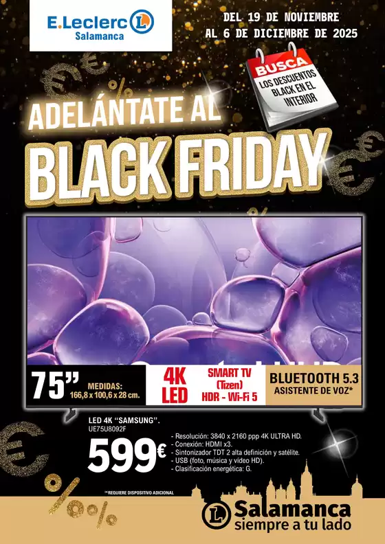 Catálogo E.Leclerc | Adelántate al Black Friday | 2025-11-19T00:00:00.000Z - 2025-12-06T00:00:00.000Z