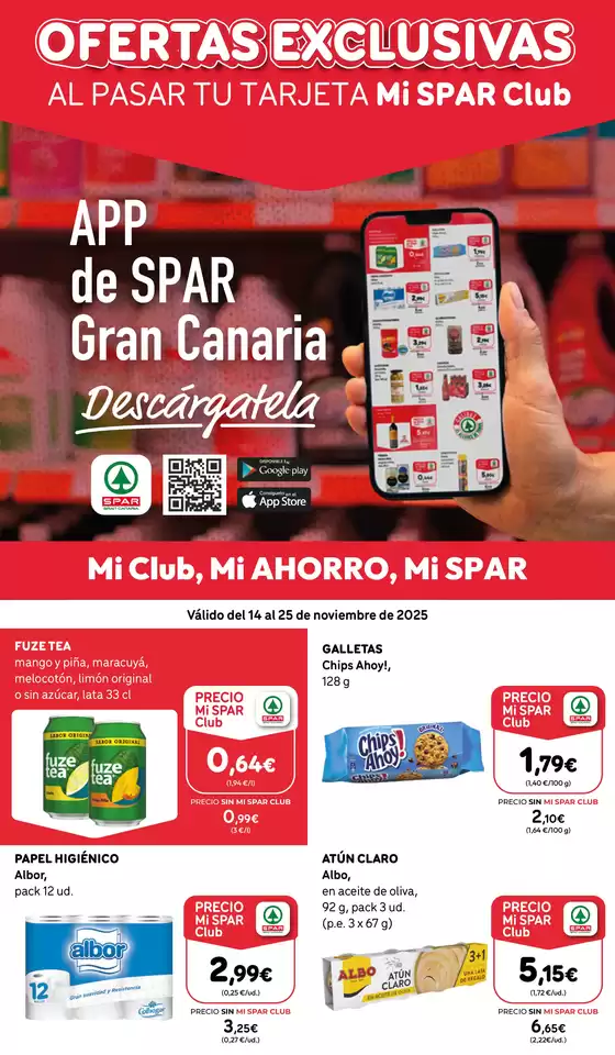 Catálogo SPAR Gran Canaria en San José de la Rinconada | Válido del 14 al 25 de noviembre de 2025 | 2025-11-14T00:00:00.000Z - 2025-11-25T00:00:00.000Z