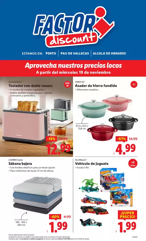 Catálogo FACTORI discount en Arenys de Munt | Factori discount - Ofertas válidas del 19/11 al 24/11 | 2025-11-19T00:00:00.000Z - 2025-11-24T00:00:00.000Z