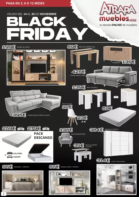 Catálogo ATRAPAmuebles en El Rubio | Atrapamuebles. Tu tienda de muebles ONLINE. | 2025-11-14T00:00:00.000Z - 2025-11-30T00:00:00.000Z