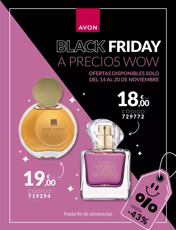 Catálogo AVON en Las Palmas de Gran Canaria | Black Friday A Precios Wow | 2025-11-17T00:00:00.000Z - 2025-11-20T00:00:00.000Z