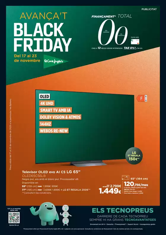 Catálogo El Corte Inglés en Malgrat de Mar | Avança't Black Friday | 2025-11-17T00:00:00.000Z - 2025-11-23T00:00:00.000Z