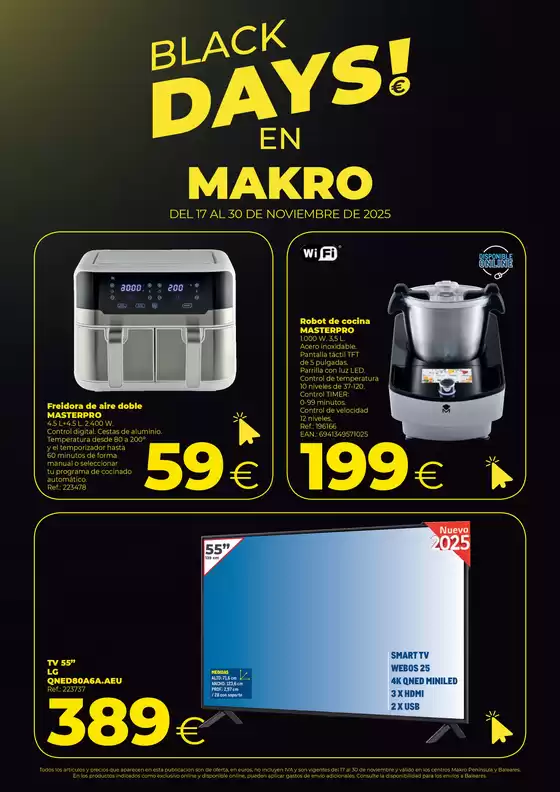 Catálogo Makro | Black Days En Makro | 2025-11-18T00:00:00.000Z - 2025-11-30T00:00:00.000Z