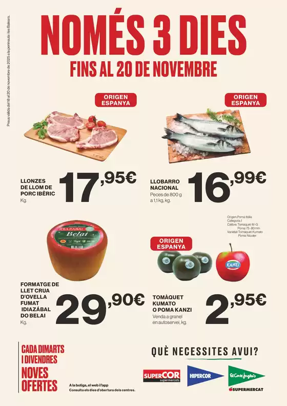 Catálogo El Corte Inglés | Només 3 Dies | 2025-11-18T00:00:00.000Z - 2025-11-20T00:00:00.000Z