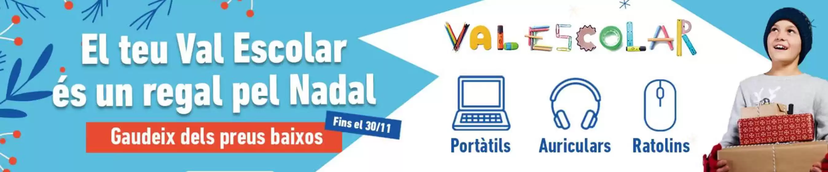 Catálogo Bureau Vallée | El Teu Val Escolar És Un Regal Pel Nadal | 2025-11-18T00:00:00.000Z - 2025-11-30T00:00:00.000Z