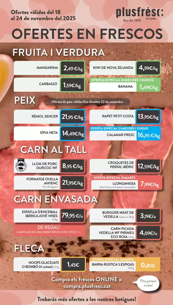 Catálogo Plusfresc en Sabadell | Ofertes De Productes Frescos | 2025-11-19T00:00:00.000Z - 2025-11-25T00:00:00.000Z