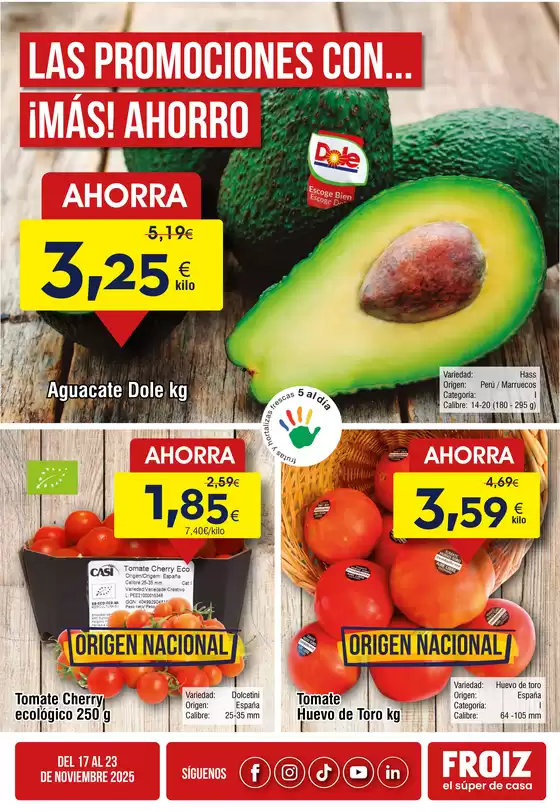 Catálogo Froiz en Sabadell | Las promociones con mas ahorro | 2025-11-17T00:00:00.000Z - 2025-11-23T00:00:00.000Z