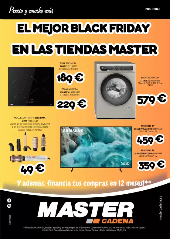 Catálogo Master Cadena en Oropesa del Mar | Precio y mucho más | 2025-11-19T00:00:00.000Z - 2025-12-31T00:00:00.000Z