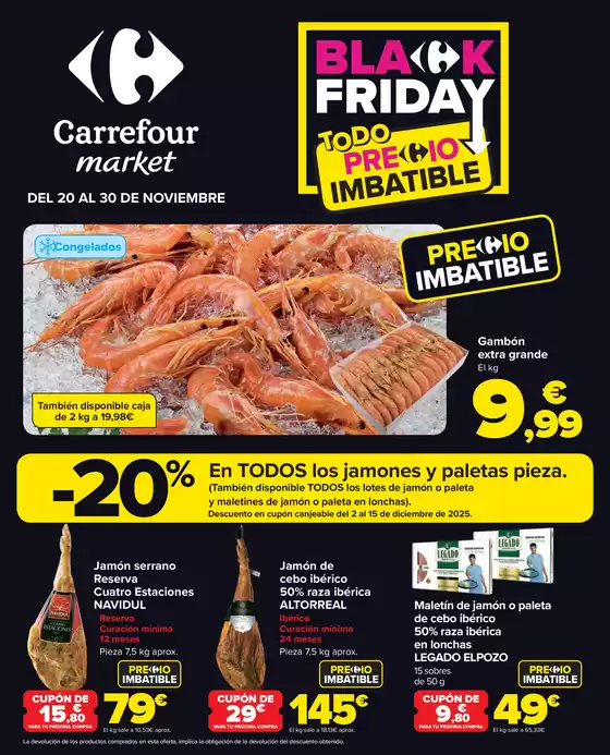 Catálogo Carrefour Market en Alcalá de Guadaira | Black Friday | 2025-11-20T00:00:00.000Z - 2025-11-30T00:00:00.000Z