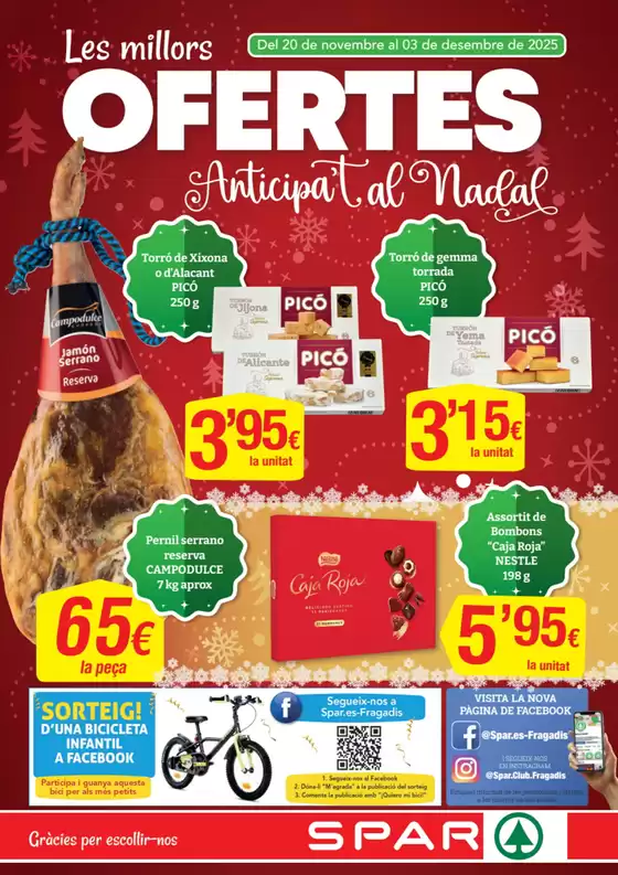 Catálogo SPAR Fragadis en Madrid | Les Millors Ofertes Anticipa't Al Nadal | 2025-11-20T00:00:00.000Z - 2025-12-03T00:00:00.000Z