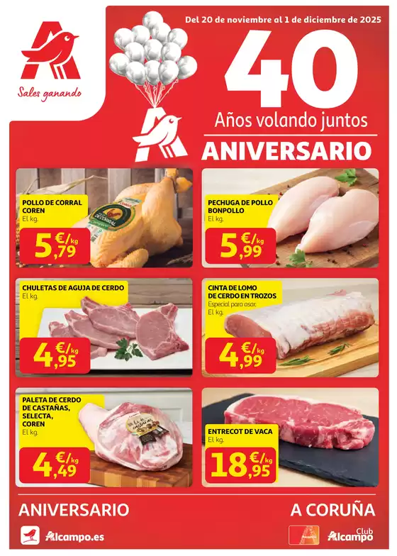 Catálogo Alcampo en Madrid | 40 Años Volando Juntos Aniversario | 2025-11-20T00:00:00.000Z - 2025-12-01T00:00:00.000Z