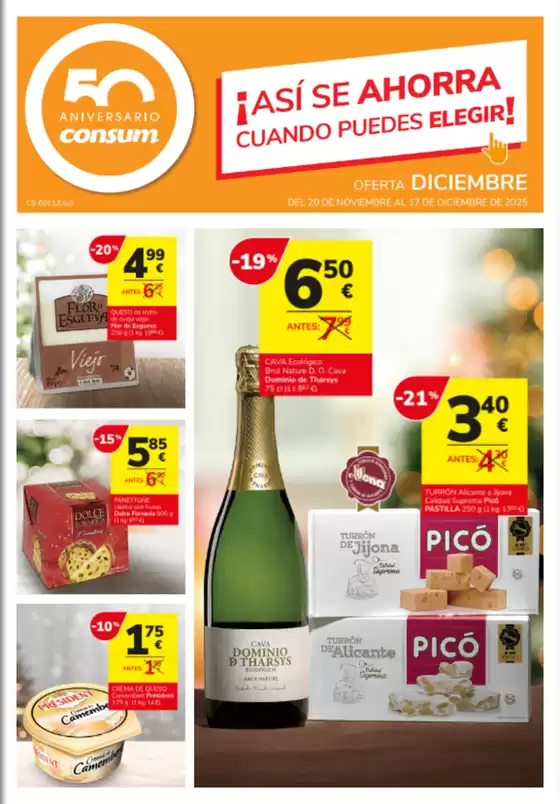 Catálogo Consum en Barcelona | ¡Así Se Ahorra Cuando Puedes Elegir! | 2025-11-20T00:00:00.000Z - 2025-12-17T00:00:00.000Z