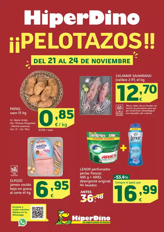 Catálogo HiperDino en Palma de Mallorca | Pelotazos desde el 21 de noviembre | 2025-11-21T00:00:00.000Z - 2025-11-24T00:00:00.000Z