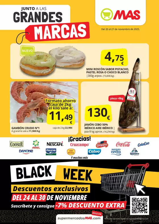 Catálogo Supermercados MAS | Del 20 al 27 de noviembre de 2025. | 2025-11-20T00:00:00.000Z - 2025-11-30T00:00:00.000Z