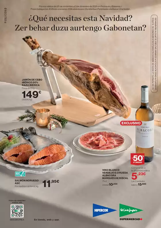Catálogo Hipercor en Redován | Zer behar duzu aurtengo Gabonetan? | 2025-11-20T00:00:00.000Z - 2025-12-03T00:00:00.000Z