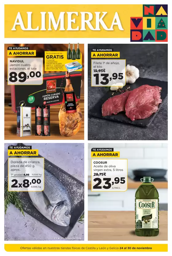 Catálogo Alimerka | Ofertas válidas en nuestras tiendas físicas de Castilla y León y Galicia 24 al 30 de noviembre | 2025-11-24T00:00:00.000Z - 2025-11-30T00:00:00.000Z