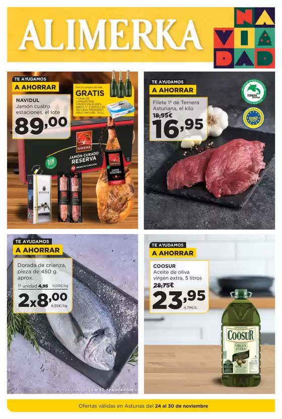 Catálogo Alimerka | Ofertas válidas en Asturias del 24 al 30 de noviembre | 2025-11-24T00:00:00.000Z - 2025-11-30T00:00:00.000Z