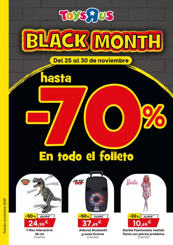 Catálogo ToysRus en Las Chafiras | Black Month | 2025-11-25T00:00:00.000Z - 2025-11-30T00:00:00.000Z