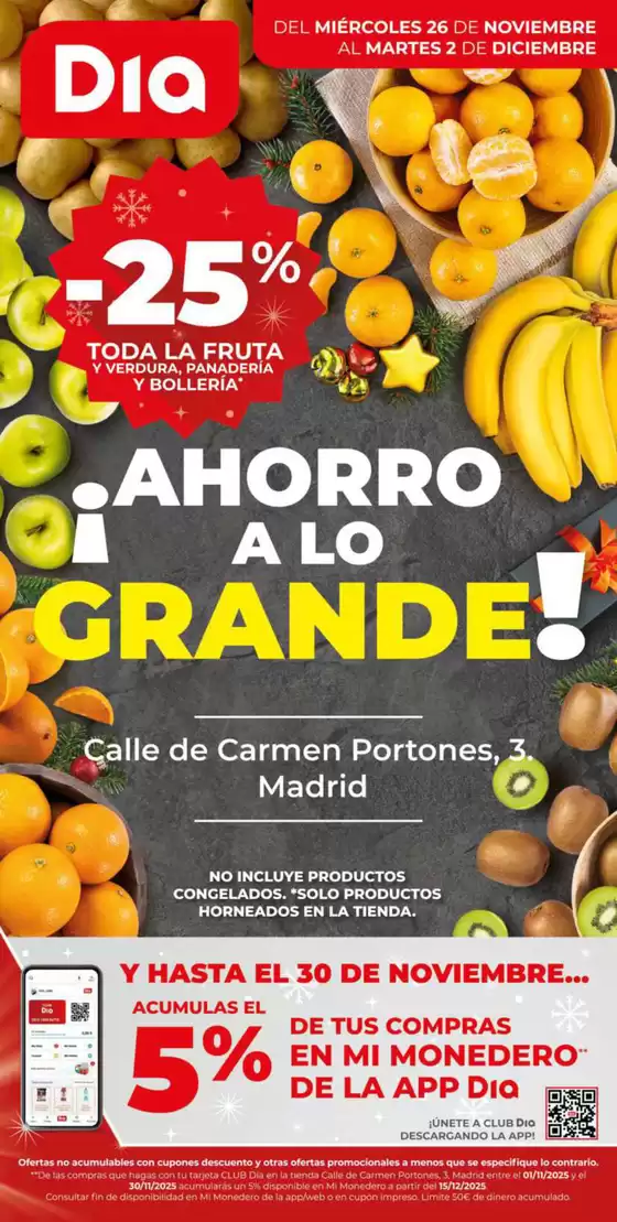 Catálogo Dia en Massalfassar | Ahorro a lo grande del 26/11 al 02/12 | 2025-11-26T00:00:00.000Z - 2025-12-02T00:00:00.000Z