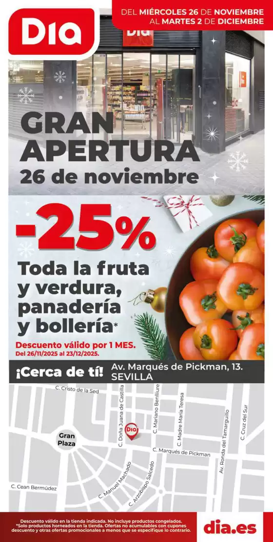 Catálogo Dia en Sevilla | Gran apertura Dia del 26/11 al 02/12 | 2025-11-26T00:00:00.000Z - 2025-12-02T00:00:00.000Z