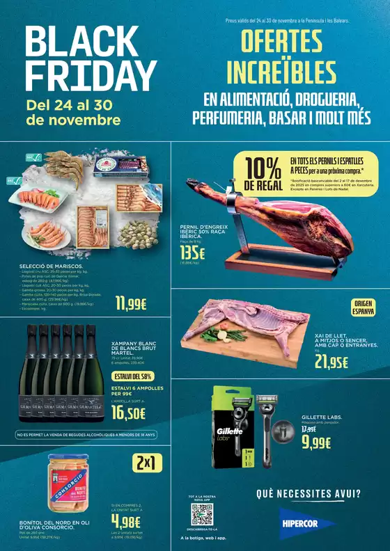 Catálogo Hipercor en Petrer | Ofertes Increïbles | 2025-11-24T00:00:00.000Z - 2025-11-30T00:00:00.000Z