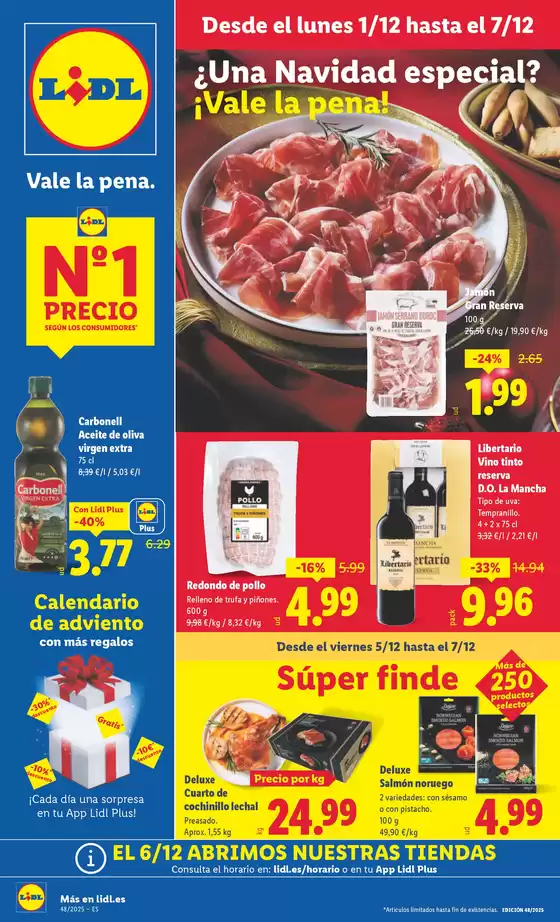 Catálogo Lidl en Málaga | № 1 PRECIO - Ofertas válidas del 01/12 al 07/12 | 2025-12-01T00:00:00.000Z - 2025-12-07T00:00:00.000Z