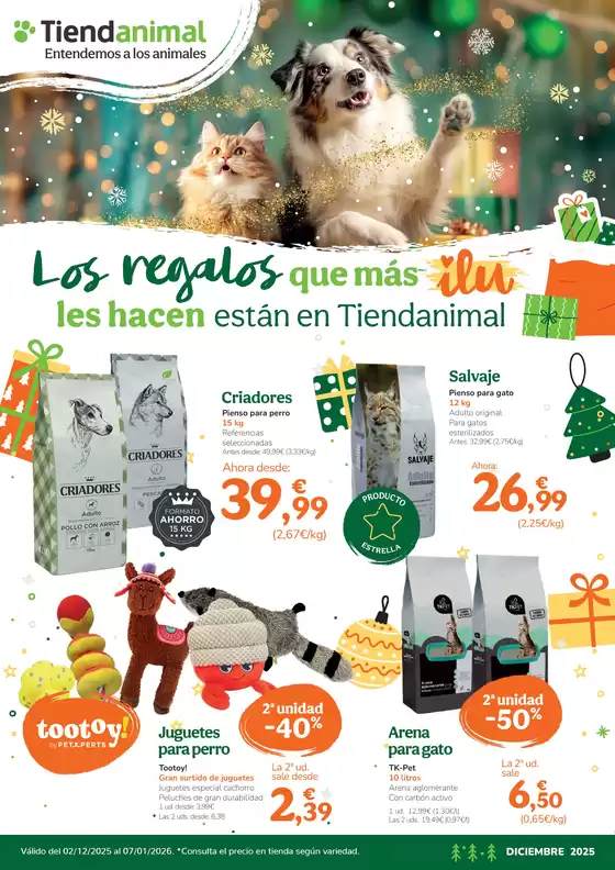 Catálogo Tiendanimal en Algemesí | Los regalos que más ilu les hacen | 2025-12-02T00:00:00.000Z - 2026-01-07T00:00:00.000Z