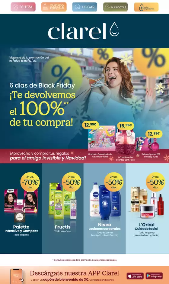 Catálogo Clarel en Vendrell | ¡Te devolvemos el 100% de tu compra! | 2025-11-26T00:00:00.000Z - 2025-12-09T00:00:00.000Z