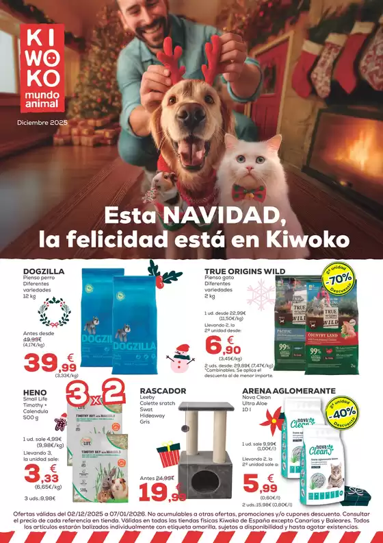 Catálogo Kiwoko en Granada | Esta Navidad, la felicidad está en Kiwoko  | 2025-12-02T00:00:00.000Z - 2026-01-07T00:00:00.000Z