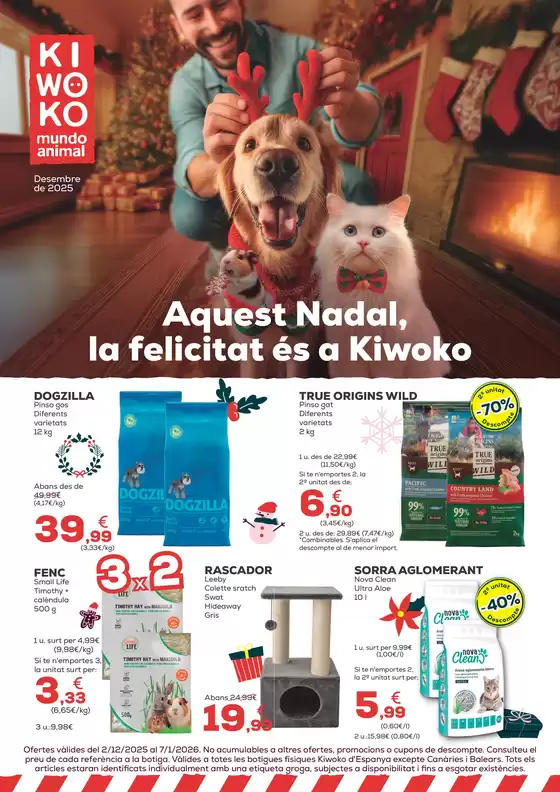Catálogo Kiwoko en Granada |  Aquest Nadal, la felicitat és a Kiwoko | 2025-12-02T00:00:00.000Z - 2026-01-07T00:00:00.000Z