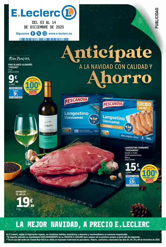 Catálogo E.Leclerc en Dos Hermanas | Anticípate a la Navidad | 2025-12-03T00:00:00.000Z - 2025-12-14T00:00:00.000Z