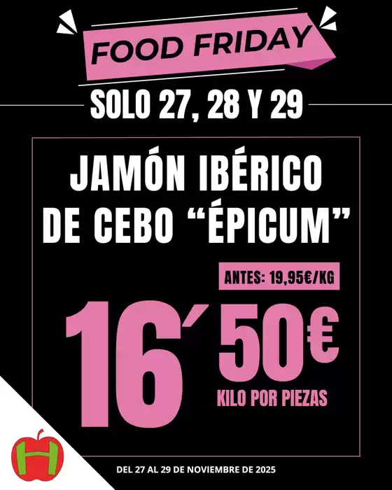 Catálogo Hiper Usera en Lloret de Mar | Food Friday | 2025-11-27T00:00:00.000Z - 2025-11-29T00:00:00.000Z