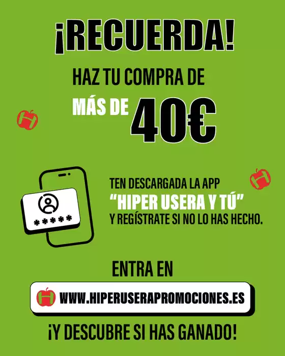 Catálogo Hiper Usera en Lloret de Mar | Mas de 40€ | 2025-11-28T00:00:00.000Z - 2025-12-01T00:00:00.000Z