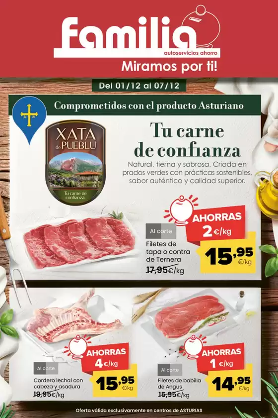 Catálogo Autoservicios Familia en Nou de Gaià | Comprometidos con el producto Asturiano | 2025-12-01T00:00:00.000Z - 2025-12-07T00:00:00.000Z